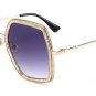Hipster Polygon Square Sunglasses Women Brand Designer Fashion Mirror Gradient Ocean Lens Shades ocu