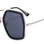 Hipster Polygon Square Sunglasses Women Brand Designer Fashion Mirror Gradient Ocean Lens Shades ocu