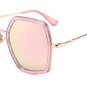 Hipster Polygon Square Sunglasses Women Brand Designer Fashion Mirror Gradient Ocean Lens Shades ocu