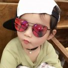 New Cat Eye Vintage Boys Girls Kids Sunglasses Brand Designer Twin-Beams Children Sun Glasses Oculos