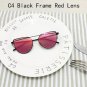 New Cat Eye Vintage Boys Girls Kids Sunglasses Brand Designer Twin-Beams Children Sun Glasses Oculos