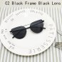 New Cat Eye Vintage Boys Girls Kids Sunglasses Brand Designer Twin-Beams Children Sun Glasses Oculos