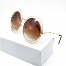 Vintage Sun Glasses For Women Bicyclic Round Frame Sunglasses Women Brand Designer Oculos De Sol Mas