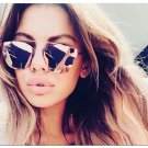 Flat Mirror Fashion Elegant Sunglasses Women Metal Vintage Ultralight Gafas Vintage Pilot Oculo de s
