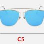 Flat Mirror Fashion Elegant Sunglasses Women Metal Vintage Ultralight Gafas Vintage Pilot Oculo de s