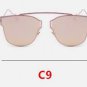Flat Mirror Fashion Elegant Sunglasses Women Metal Vintage Ultralight Gafas Vintage Pilot Oculo de s