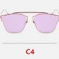 Flat Mirror Fashion Elegant Sunglasses Women Metal Vintage Ultralight Gafas Vintage Pilot Oculo de s