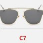 Flat Mirror Fashion Elegant Sunglasses Women Metal Vintage Ultralight Gafas Vintage Pilot Oculo de s