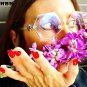 Unique Hexagon Square Clear Sunglasses Women Fashion Brand Designer Men Metal Frame Transparent Sun