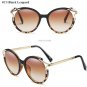 Fashion Oversized Round Cat Eye Sunglasses Women UV400 Retro Brand Designer Big Frame Sun Glasses Fo