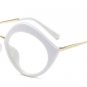 Women New Retro Lip Shade Frame Plain Glasses Brand Designer Clear Sunglasses Men Sun Glasses Fashio