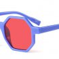 Fashion Small Polygon Sunglasses Women Brand Designer Goggle Shield Sun Glasses For Female Men Red P