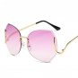 Rimless Gradient Classic Eyeglasses Sunglasses Gold Metal Frame Women Men UV400 Vintage Sun Glasses