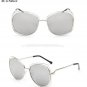 Ladies Brand Oversized Mirror Round Sunglasses Women Vintage Brand Design Shades Oculos Female Retro