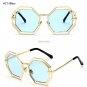 2017 New Hexagon Sunglasses Clear Women Brand Designer Retro MyopiaSunglass Classic Female Gradient