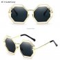 2017 New Hexagon Sunglasses Clear Women Brand Designer Retro MyopiaSunglass Classic Female Gradient