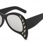 Sexy Luxury Cat Eye Sunglasses Retro Special Bat Shade Pink Black Brown Rivet Oversized Cat Eye Shad