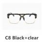 Brand Designer Oversized Men Sunglass Women Flat Top Sun Glasses Square Male Large Mirror Fashion Cl
