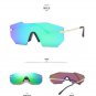Newest Men Luxury Brand Sunglasses Vintage Rivet Oversized Frame Silver Gray Lens Glasses Suqare Eye