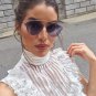 Classic Cat Eye Metal Women Sunglasses Brand Designer Yellow Pink Sunglasses Retro Vintage Women Fas