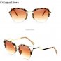 Fashion Oversized Cat Eye Diamond Mirror Sunglasses Women Brand Designer Metal Frame Lady Sun Galss