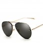 Classic Flat Top Sun glasses Ocean Pilot Mirror Sunglasses Pink UV400 2017 Male Famous Cool Brand D