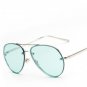 Classic Flat Top Sun glasses Ocean Pilot Mirror Sunglasses Pink UV400 2017 Male Famous Cool Brand D