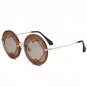 New Fashion Oversized Round Sunglasses Women Big Frame Multi Mirror Sun Glasses For Female Oculos De