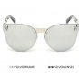 Gothic Skull Sunglasses Women Oversized Rimless Cat Eye Sunglasses Men Vintage Fashion Mirror Sun Gl
