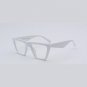 Cat Eye Personality Sunglasses Big Frame Transparent Bright Lens Sun Glasses Women Minimalist Design