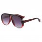 Pilot Sunglasses Lady Fashion Big Frame Sun Glasses Women Designer Vintage Gradient Frame Unisex Bla