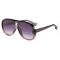 Pilot Sunglasses Lady Fashion Big Frame Sun Glasses Women Designer Vintage Gradient Frame Unisex Bla