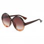 Sunglasses Women Men Vintage Black Brand Designer Round Big Frame Eyewear Plastic Anti UVA Sun Glass