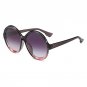 Sunglasses Women Men Vintage Black Brand Designer Round Big Frame Eyewear Plastic Anti UVA Sun Glass