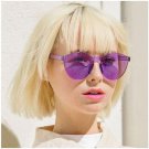 Frameless Sunglasses Transparent Brand Women Designer Siamese Frame UV400 Lenses Sun Glasses Fashion