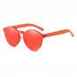 Frameless Sunglasses Transparent Brand Women Designer Siamese Frame UV400 Lenses Sun Glasses Fashion