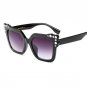 Big Frame Sunglasses New Diamond Rimmed Sun Glasses Square Butterfly Side Brand Designer Women Noble