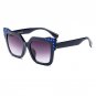 Big Frame Sunglasses New Diamond Rimmed Sun Glasses Square Butterfly Side Brand Designer Women Noble