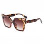 Big Frame Sunglasses New Diamond Rimmed Sun Glasses Square Butterfly Side Brand Designer Women Noble