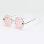 Round Sunglasses Women Brand Designer English Letters Bee Metal Frame Circle Sun Glasses Fashion Fem