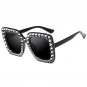 Luxury Lmitation Diamond Square Sunglasses Women Brand Cheap Size Sun Glasses Ladies New Gradient Oc