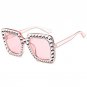 Luxury Lmitation Diamond Square Sunglasses Women Brand Cheap Size Sun Glasses Ladies New Gradient Oc