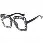 Luxury Lmitation Diamond Square Sunglasses Women Brand Cheap Size Sun Glasses Ladies New Gradient Oc