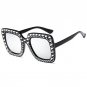 Luxury Lmitation Diamond Square Sunglasses Women Brand Cheap Size Sun Glasses Ladies New Gradient Oc