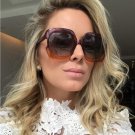 New Large Sunglasses Fashion Women Transparent Simple Through Color Sunglasses Men Women Brand Lady 