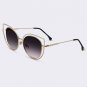 Popular Cat Eye Women Sunglasses Metal Hollow Frame Glasses Ladies Sunglasses Elegant Brand Design E