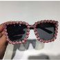 9 design luxury Sunglasses Women Square Vintage sunglasses Bling Rhinestone Sun glasses for Woman Ov