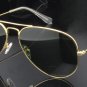 High Quality Glass Sunglasses Lens Vintage Sunglasses Men Women Gold Reflective Sunglasses UV400 Sun