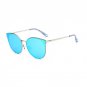 Oversized Cat Eye Retro Sunglasses Women Round Mirror Gold Rose Frame Flat Mirror Sun Woman Fashion
