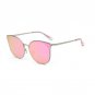 Oversized Cat Eye Retro Sunglasses Women Round Mirror Gold Rose Frame Flat Mirror Sun Woman Fashion